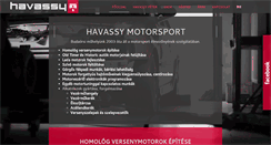 Desktop Screenshot of havassy-motorsport.hu